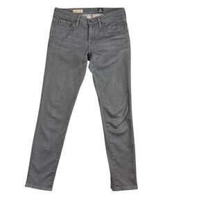 AG Adriano Goldschmied Jeans The Stevie Skinny Ankle Slim Straight Leg Gray 26